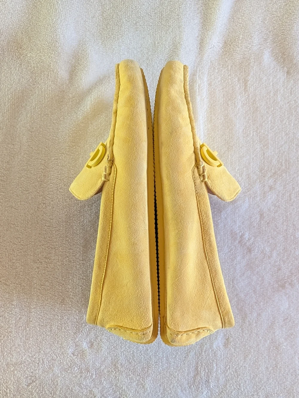 Cole Haan Women’s Yellow Suede Moccasin Loafers - Picture 7 of 10